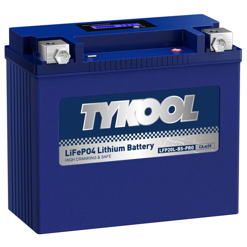 TYKOOL YTX20L-BS-PRO 12.8V 600A Lightweight Lithium Motorcycle ATV UTV Battery
