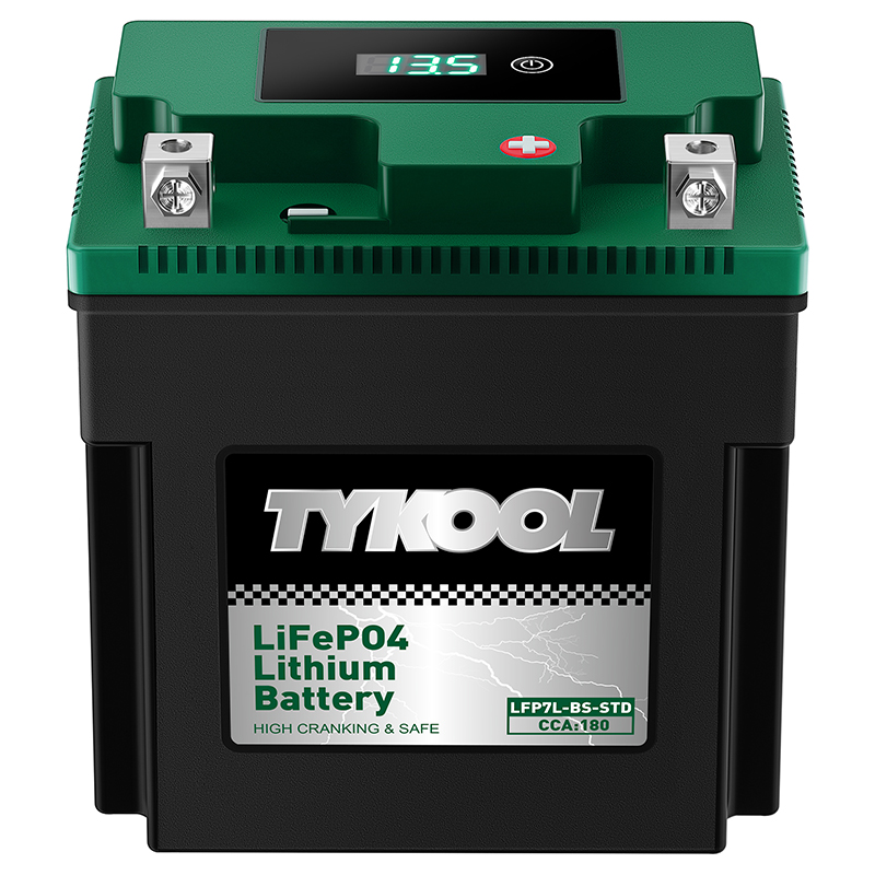 TYKOOL YTX7L-BS-STD 180CCA Lithium LiFePO4 Motorcycle ATV Battery