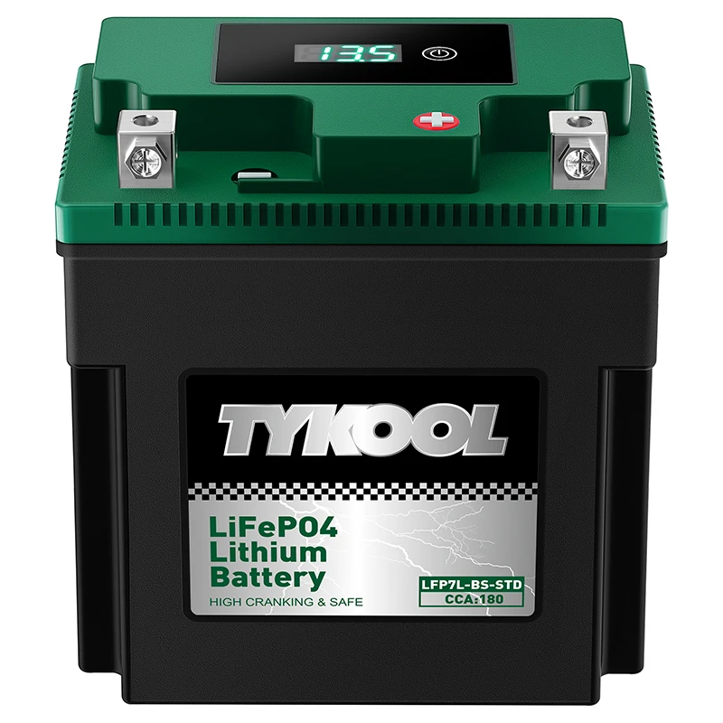 TYKOOL YTX7L-BS-STD 180CCA Lithium LiFePO4 Motorcycle ATV Battery