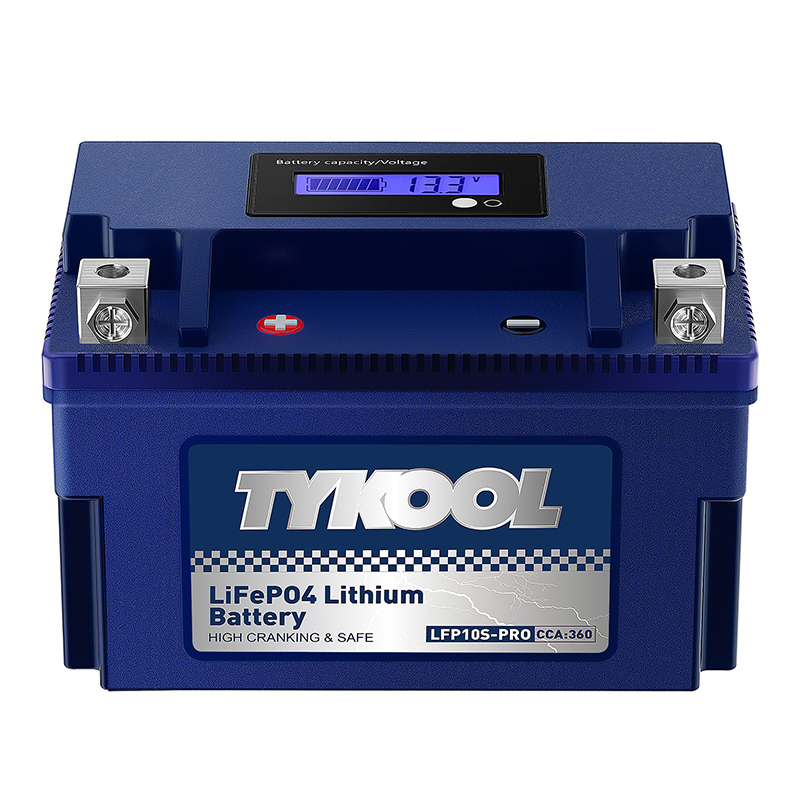 TYKOOL YTZ10S 12.8V 6Ah 360CCA Lithium LiFePO4 ATV Motorcycle Battery