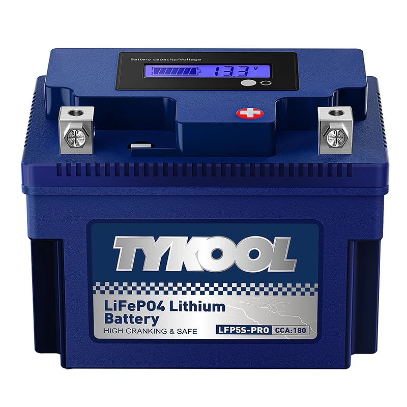 TYKOOL YTZ5S 12.8V 3Ah 180CCA Lithium LiFePO4 Motorcycle ATV Battery