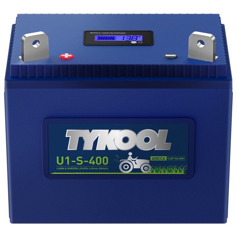 TYKOOL Lithium LiFePO4 Group U1 8Ah 400CCA Riding Lawn Mower Battery