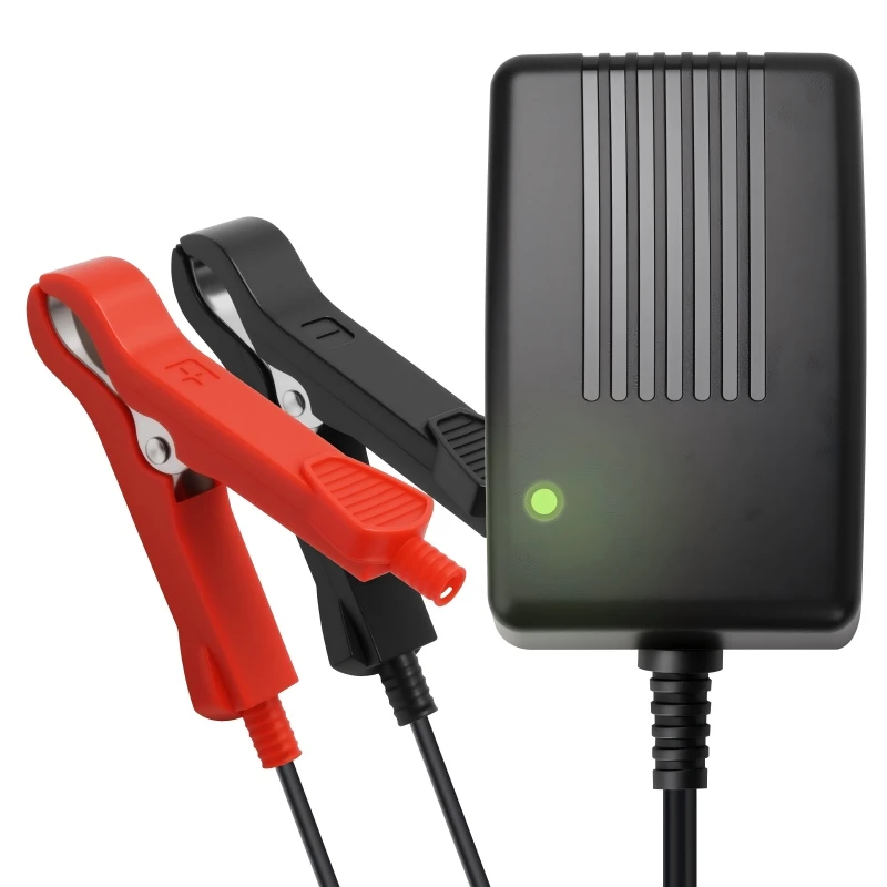 TYKOOL 12V 2A LiFePO4 Battery Charger, Fits for Motorcycle, Ride on Toy Car, Lawn Mower