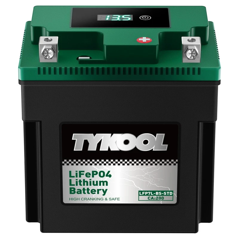 TYKOOL YTX7L-BS-STD 180CCA Lithium LiFePO4 Motorcycle ATV Battery