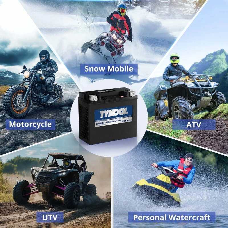 TYKOOL Lithium Titanate Battery LTT20L-BS 600 CCA Powersports Battery Normally Work at 40°F
