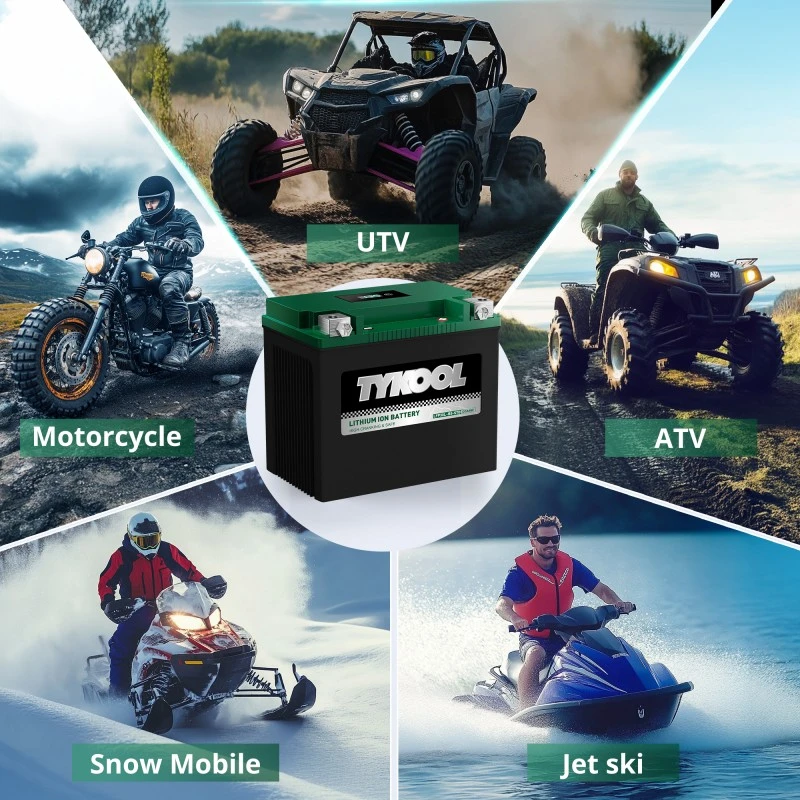TYKOOL 2 Pack YIX30L-BS 12.8V 650CCA Lithium LiFePO4 Harley Davidson Battery