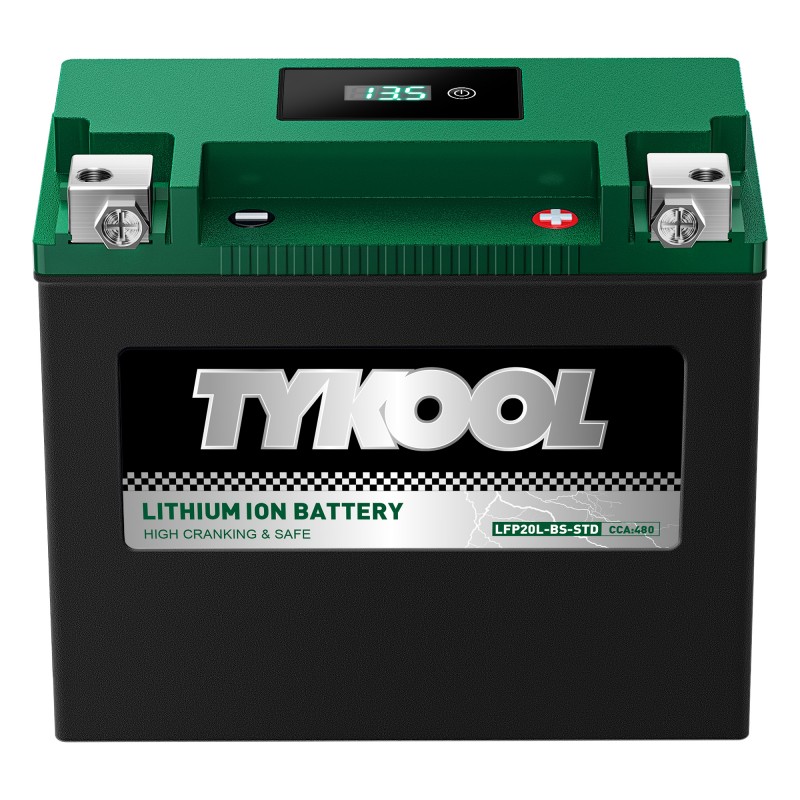 TYKOOL YTX20L-BS 12.8V 480CCA Lithium Snowmobile Jet Ski Battery