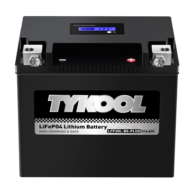 TYKOOL LFP30L-BS-PLUS 800CCA 28Ah Motorcycle UTV ATV PWC Lithium Battery