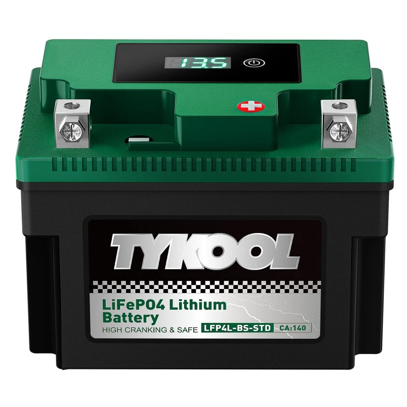 TYKOOL YTX4L-BS 12.8V 140CCA Lithium LiFePO4 Motorcycle Battery