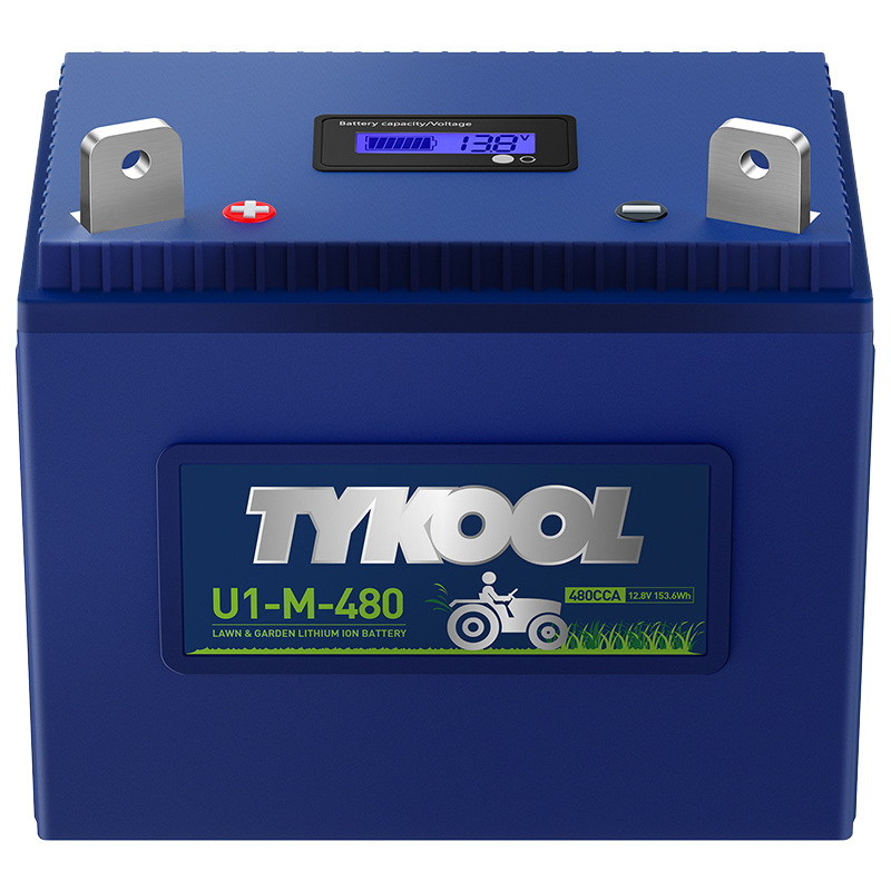 TYKOOL 12Ah 480CCA Group U1 Lithium LiFePO4 Lawn Mower Garden Tractor Battery