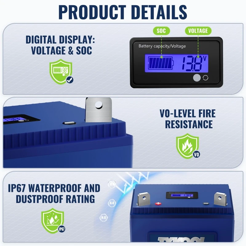 TYKOOL 800CCA 28Ah Group U1 Lithium LiFePO4 Lawn Mower for Riding Mowers