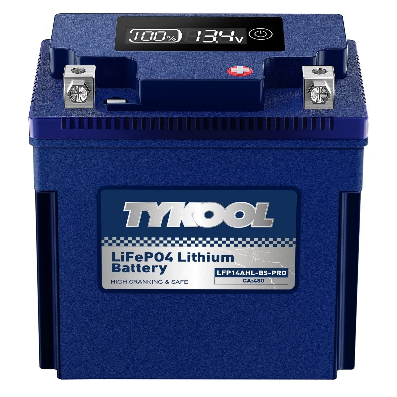 TYKOOL YTX14AHL-BS 8Ah 480A Cold-resistant Motorcycle Snowmobile Lithium Battery