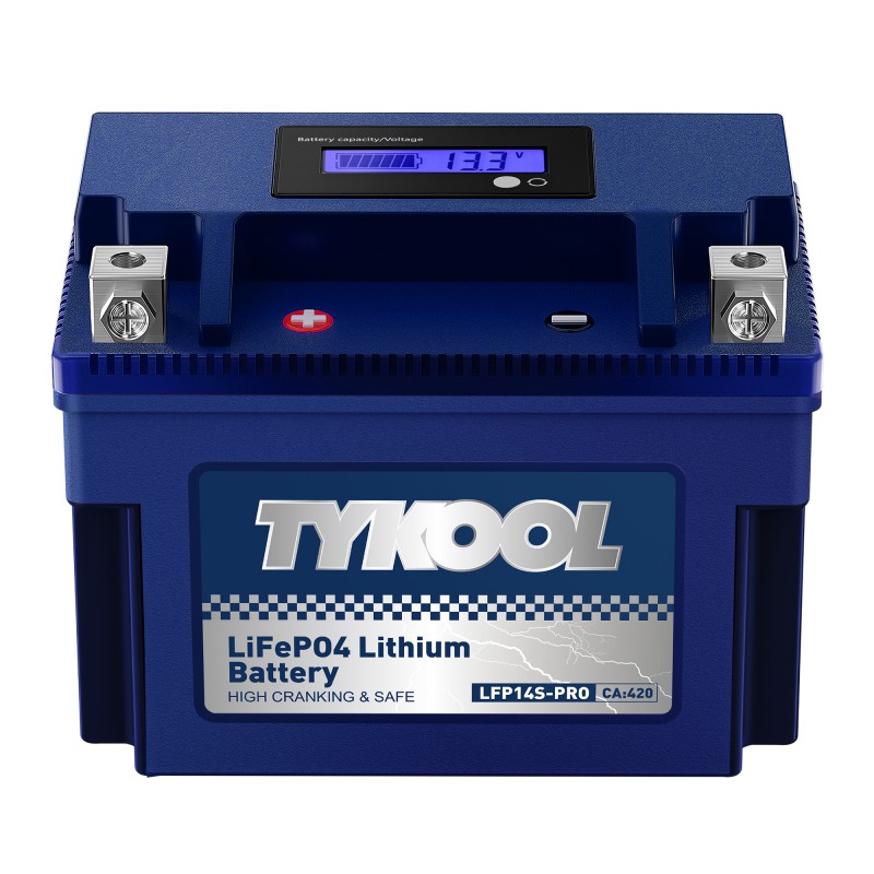 TYKOOL YTZ14S 12V 6Ah 360CCA Lithium LiFePO4 Scooter Motorcycle Battery