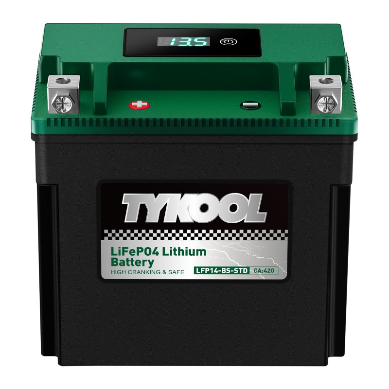 TYKOOL YTX14-BS 12.8V 400CCA Lithium Motorcycle Snowmobile  Battery