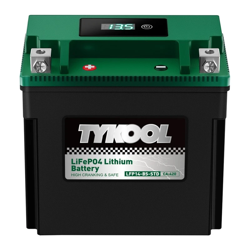 TYKOOL YTX14-BS 12.8V 400CCA Lithium Motorcycle Snowmobile  Battery