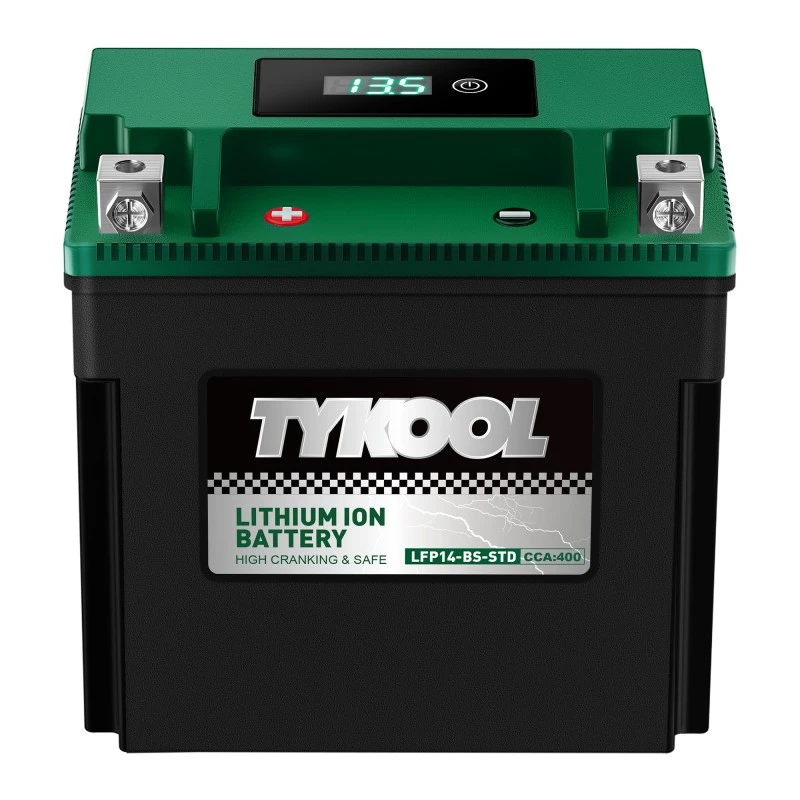 TYKOOL YTX14-BS 12.8V 400CCA Lithium Motorcycle Snowmobile  Battery
