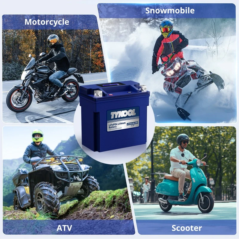 TYKOOL YTX20CH-BS 12V 8Ah 480CCA Lithium Motorcycle Snowmobiles ATV Battery
